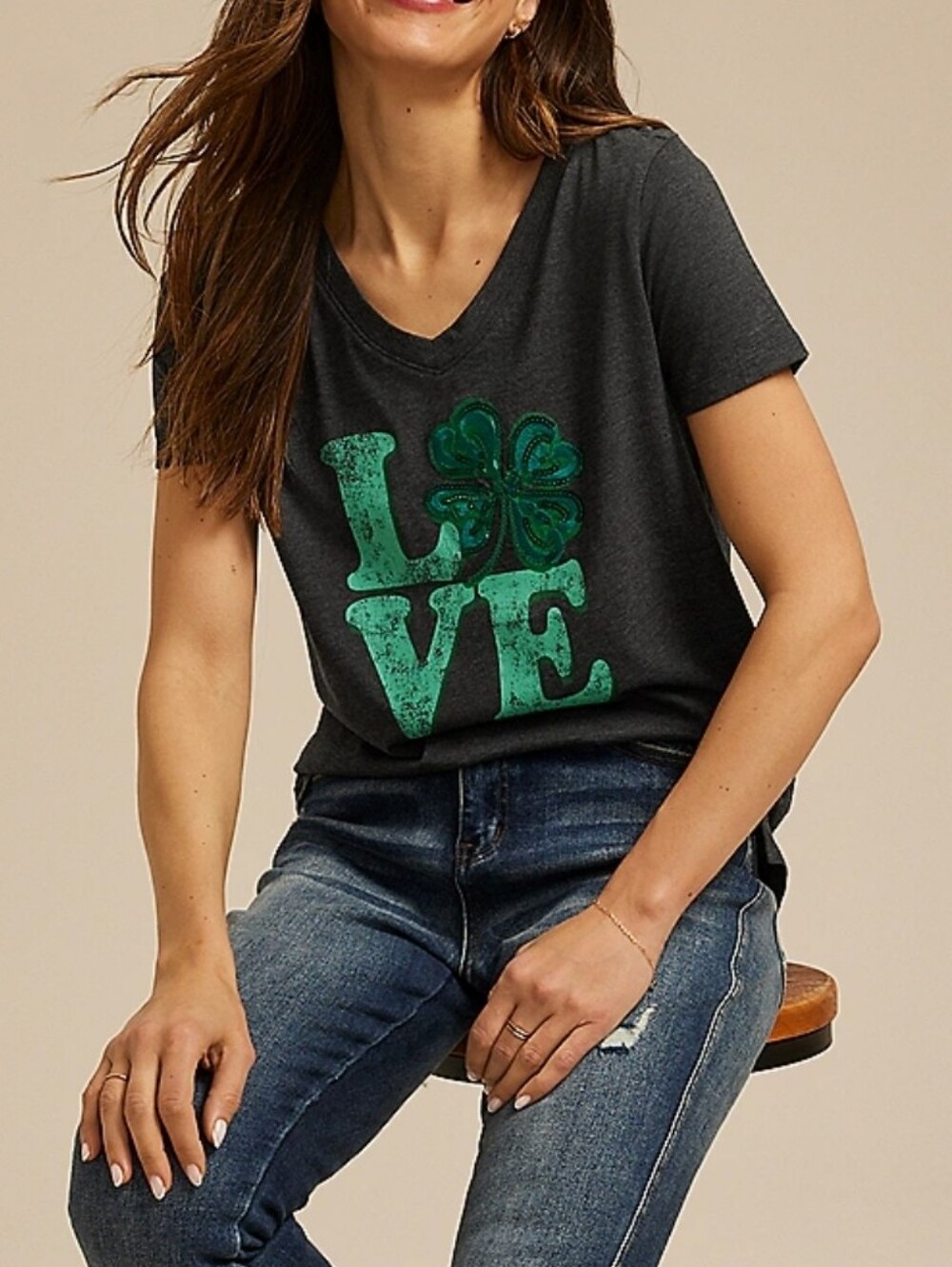 Maurices: Clover Love Classic Fit Graphic Tee